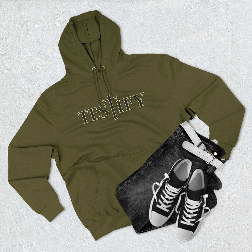 Rivers of Revial - TESTIFY - Three-Panel Fleece Hoodie