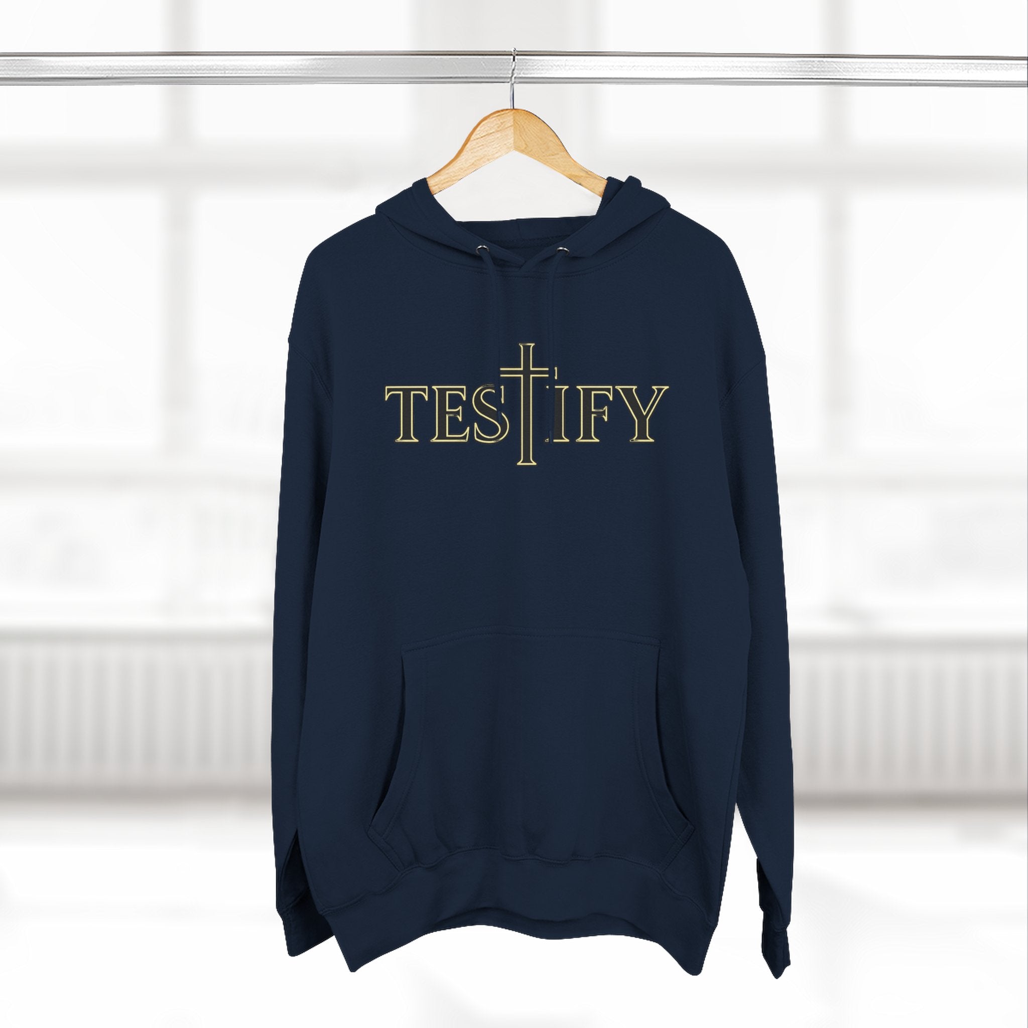 Rivers of Revial - TESTIFY - Three-Panel Fleece Hoodie