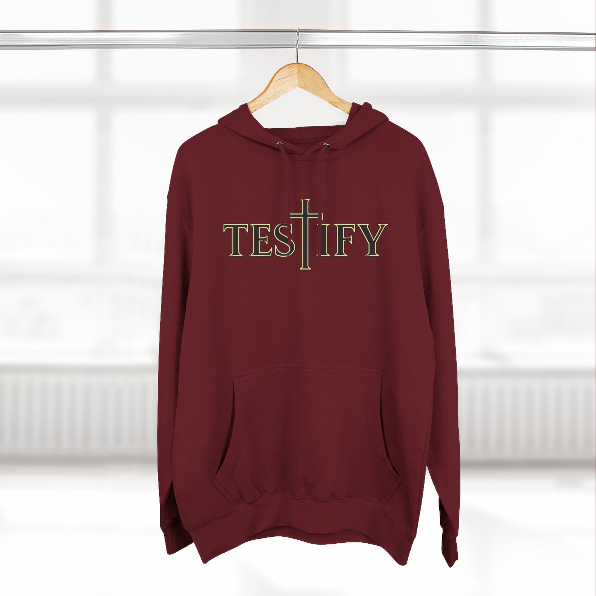 Rivers of Revial - TESTIFY - Three-Panel Fleece Hoodie