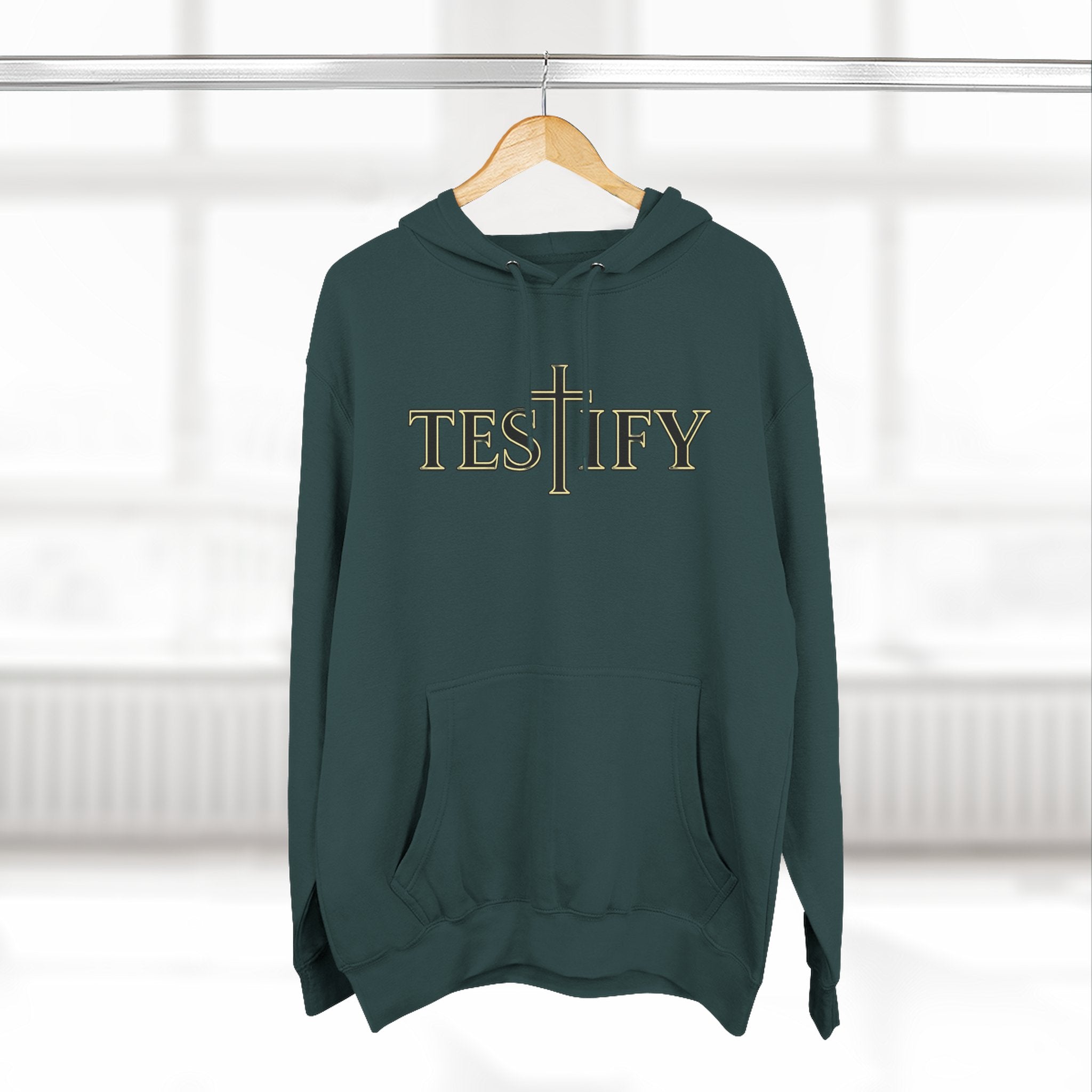 Rivers of Revial - TESTIFY - Three-Panel Fleece Hoodie