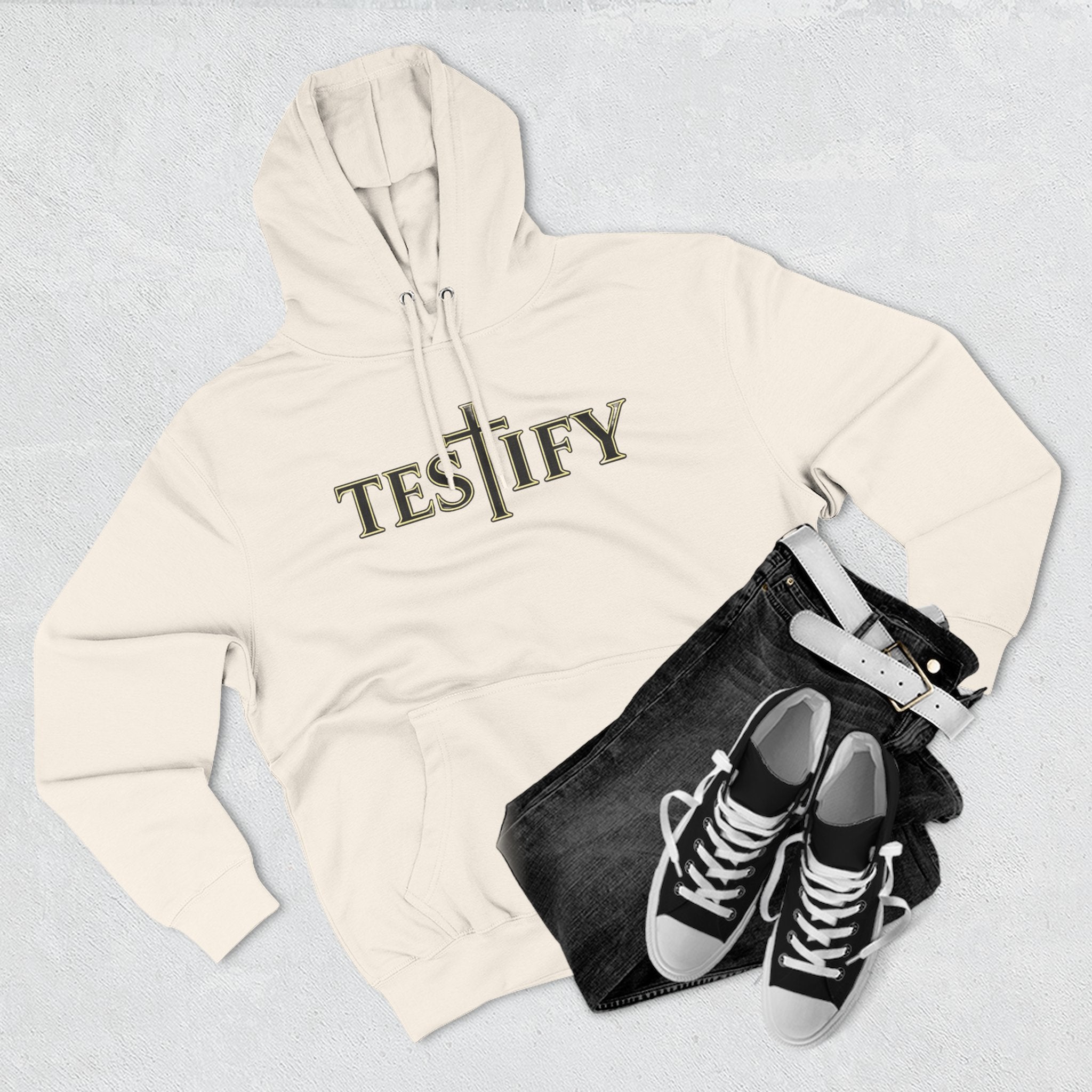 Rivers of Revial - TESTIFY - Three-Panel Fleece Hoodie