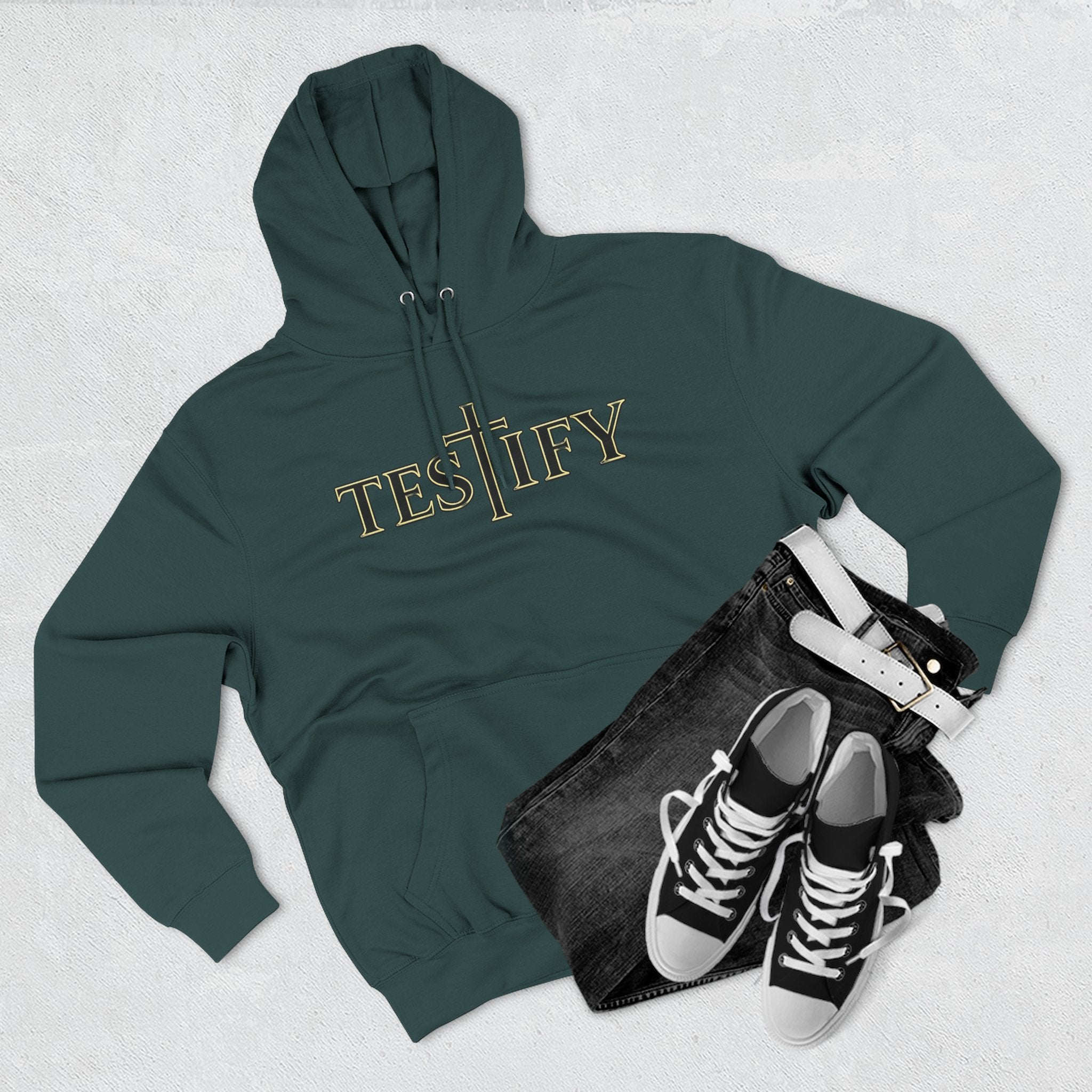 Rivers of Revial - TESTIFY - Three-Panel Fleece Hoodie
