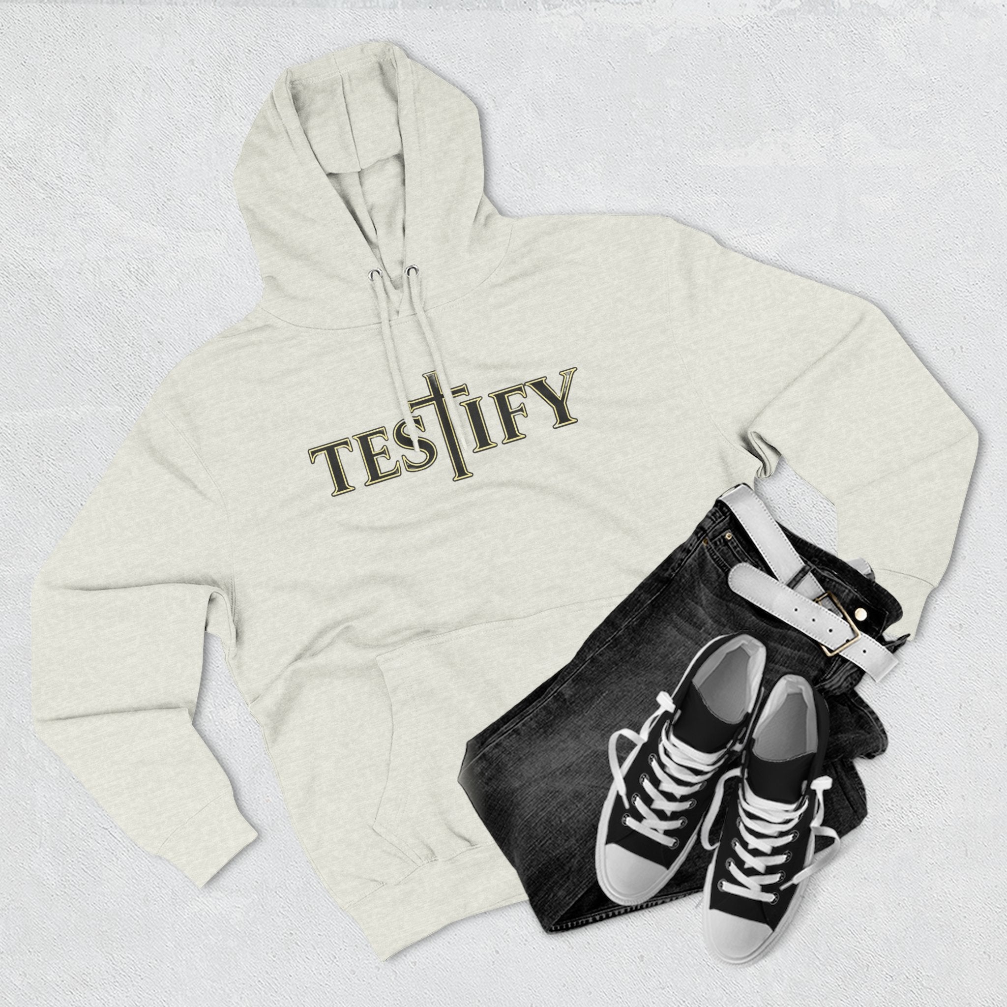 Rivers of Revial - TESTIFY - Three-Panel Fleece Hoodie