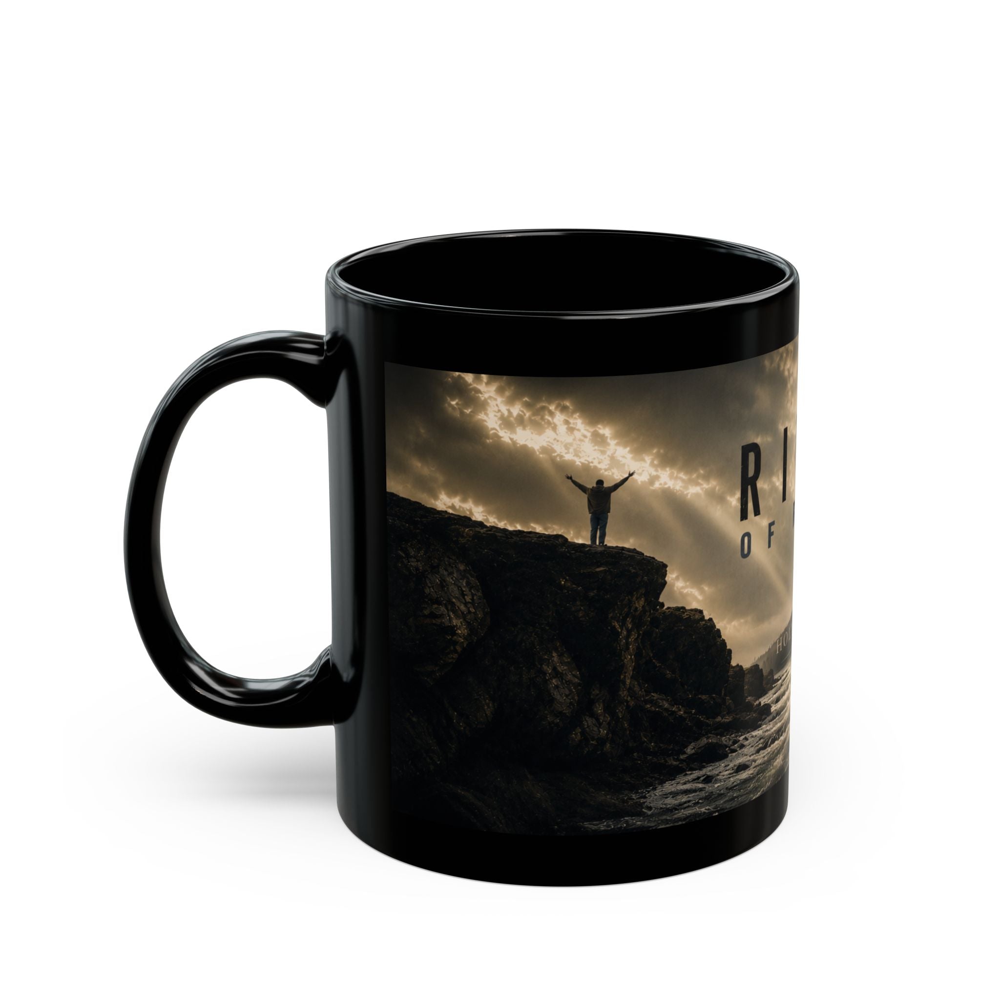 Rivers of Revival™ Black Ceramic Mug (11 oz)