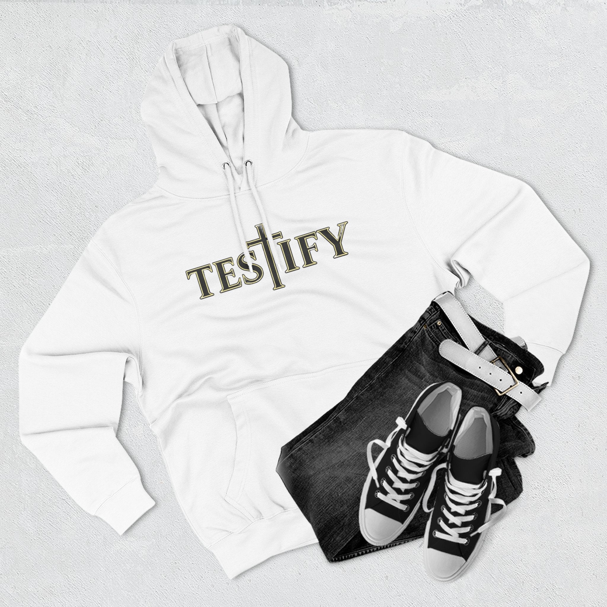 Rivers of Revial - TESTIFY - Three-Panel Fleece Hoodie