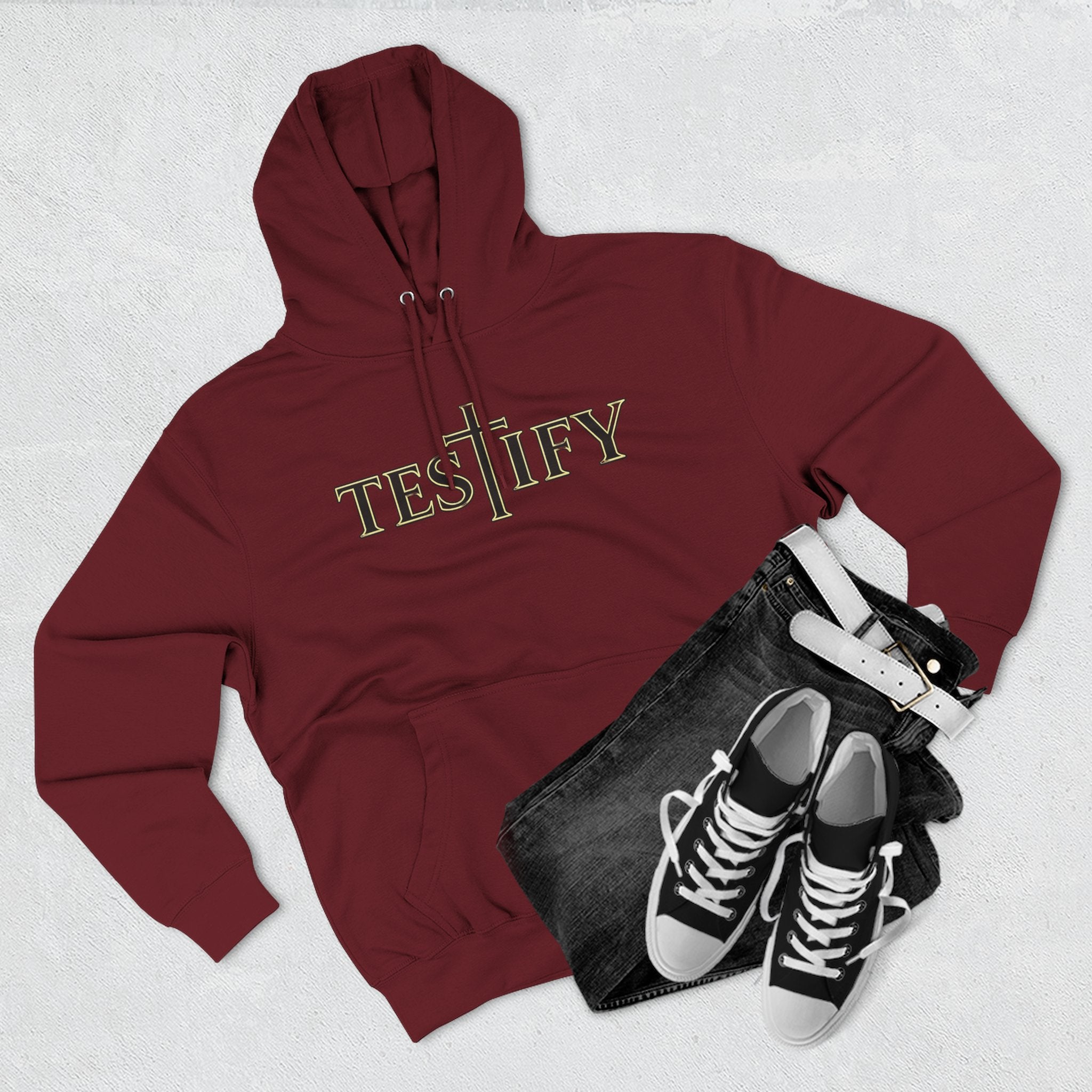 Rivers of Revial - TESTIFY - Three-Panel Fleece Hoodie
