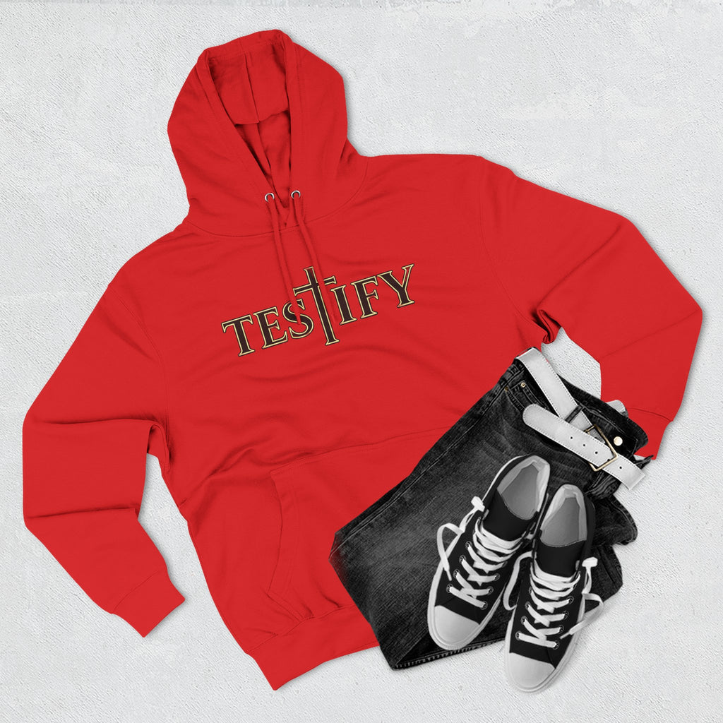 Rivers of Revial - TESTIFY - Three-Panel Fleece Hoodie