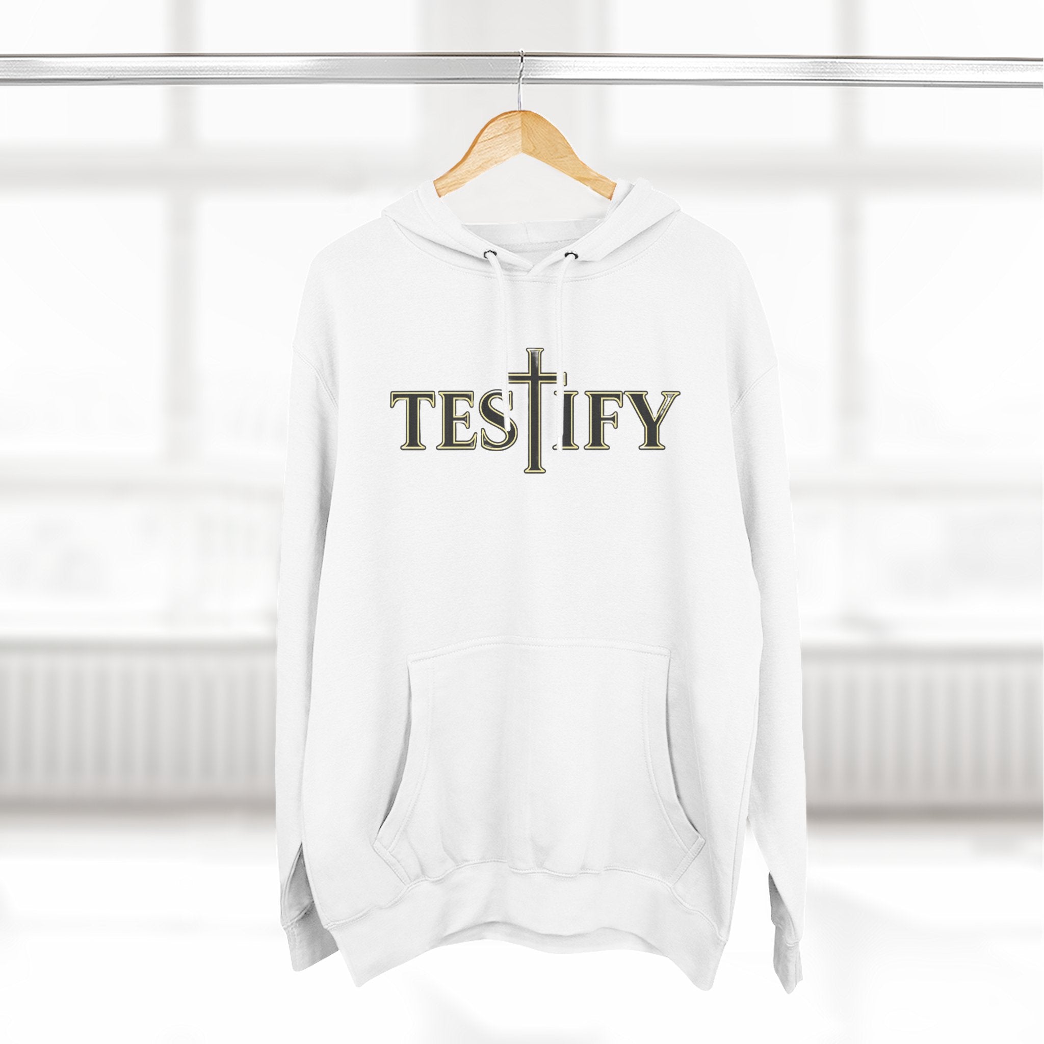 Rivers of Revial - TESTIFY - Three-Panel Fleece Hoodie