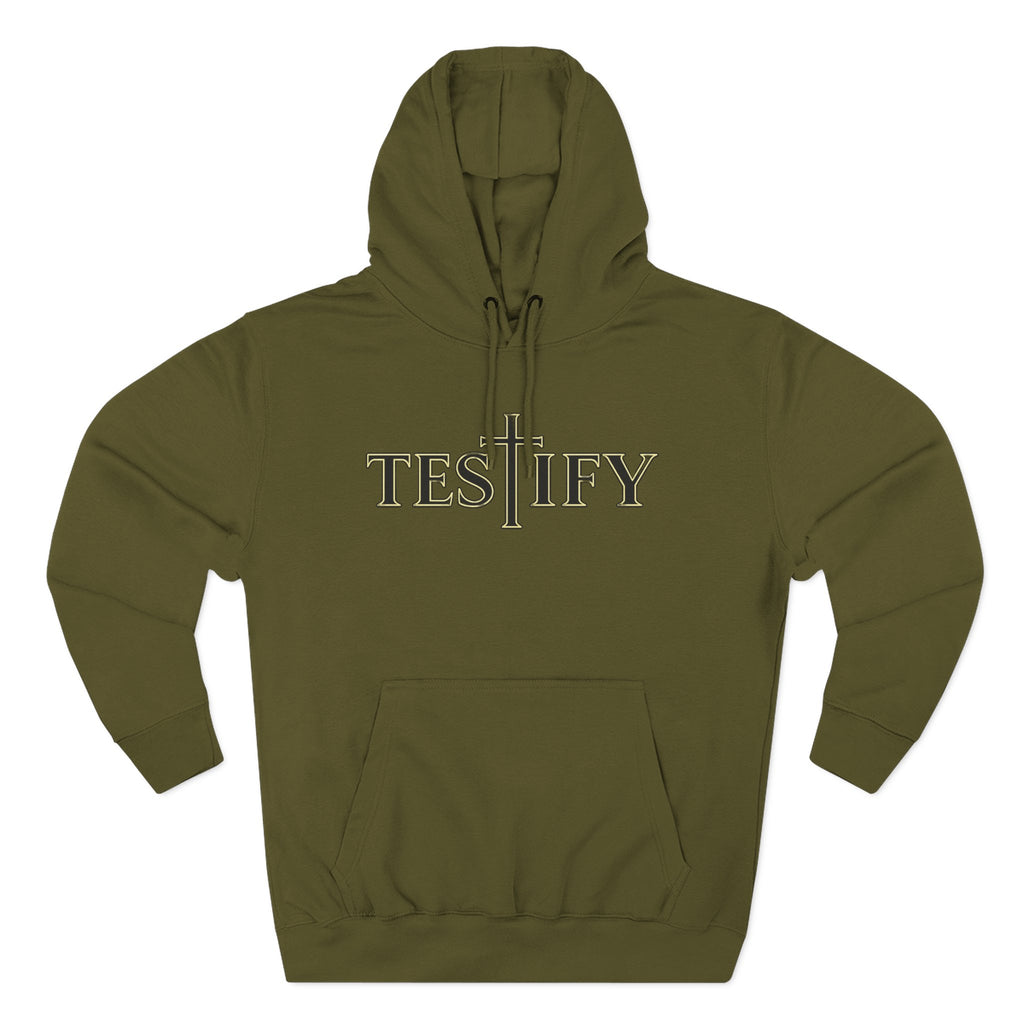 Rivers of Revial - TESTIFY - Three-Panel Fleece Hoodie