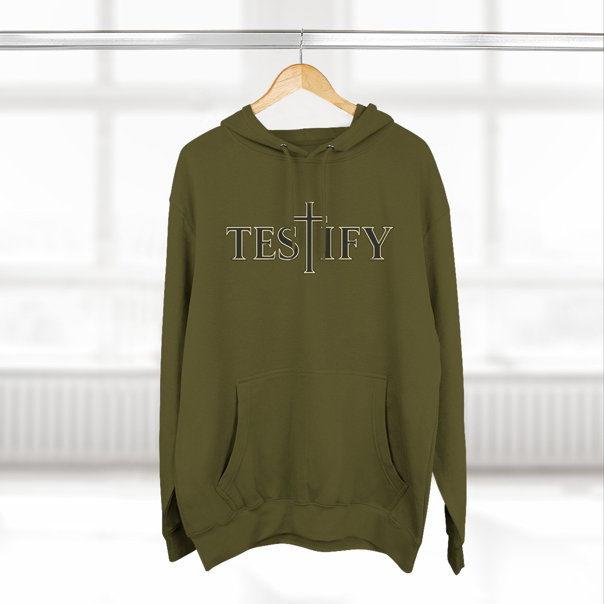 Rivers of Revial - TESTIFY - Three-Panel Fleece Hoodie