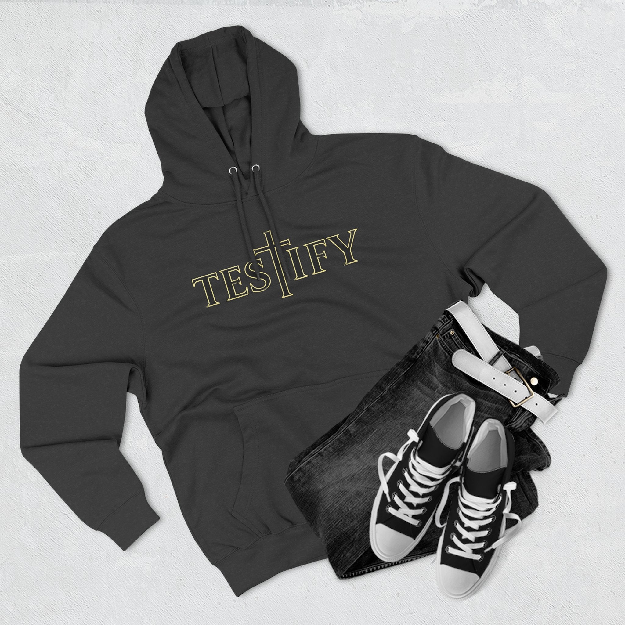 Rivers of Revial - TESTIFY - Three-Panel Fleece Hoodie